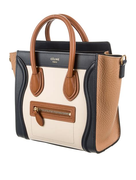 celine nano bag white|celine nano luggage tote bag.